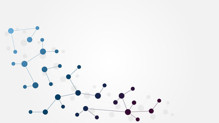 Abstract geometric connect lines and dots.Simple technology graphic background.Illustration Vector design Network and Connection concept.