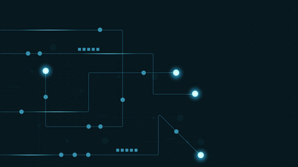 Poster - Abstract geometric connect lines and dots.Simple technology graphic background.Illustration Vector design Network and Connection concept.