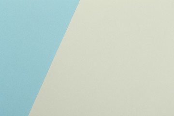 Paper yellow, blue empty background, geometrically located. Color blank for presentations, copy space.