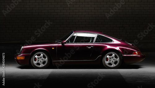 Fotomural Aachen, Germany, June 14, 2013: Arranged Street shot of an historic Porsche 911