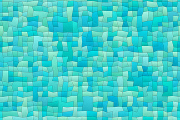 Poster - repeatable mosaic of pool floor with uneven tiles