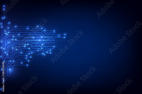 Cuadros en Lienzo circuit pattern electronics concept background