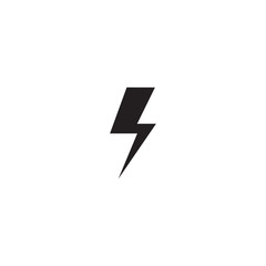 Sticker - Thunderbolt logo design vector template