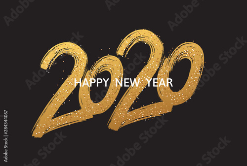 Cuadros en Lienzo 2020 New Year cart. 2020 New Year.
