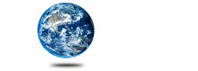 Earth Planet Concept Hovering On A White Background Showing America Panoramic
