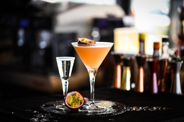 passion fruit & prosseco cocktail 