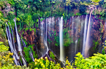 Canvas Print - Tumpak Sewu Waterfalls in East Java, Indonesia