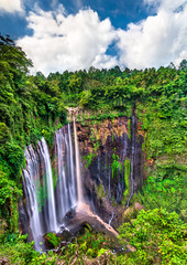 Sticker - Tumpak Sewu Waterfalls in East Java, Indonesia