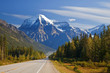 Canada, British Columbia, Mount Robson Provincial Park. Landscape of paved road running through park scenery. Credit as: Don Paulson / Jaynes Gallery / DanitaDelimont.com