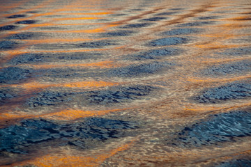 Poster - Canada, British Columbia, Broughton Islands. Sunset on water wave patterns. Credit as: Don Paulson / Jaynes Gallery / DanitaDelimont.com