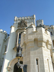 Poster - Czech Republic, Hluboka Castle. Hluboka Castle, in South Bohemia, Czech Republic, originally built about 1250, was remodeled in 1871 and resembles Windsor Castle.