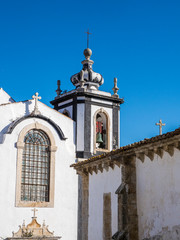 Poster - Portugal, Obidos. This is the S. Tiago church, built by D. Sancho I in 1186. It was destroyed by the earthquake of 1755 and rebuilt in 1772. Currently used as an auditorium.