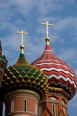 Sticker - Russia, Moscow, Red Square. St. Basil's Cathedral (aka Pokrovsky Sobor or Cathedral of the Intercession of the Virgin on the Moat).