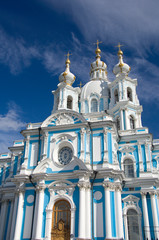 Wall Mural - Russia, St. Petersburg, Nevsky Prospect, Smolny Convent.