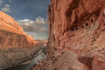 Canvas Print - USA, Arizona, Grand Canyon, Colorado River Float Trip Nankoweap