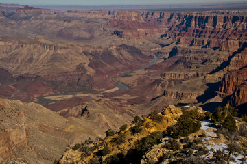 Wall Mural - Colorado River, Desert View, South Rim, Grand Canyon National Park, Arizona, USA