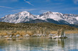 USA, California, Mono Lake. Mono Lake, off California's Highway 395, with it's unique tufa towers is a stopping place for over 2 million migrating birds.