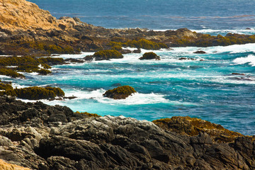 Canvas Print - Garrapata State Park, rocks, surf, Big Sur, California, USA