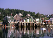 Swans Island Fishing Village In, Maine, USA