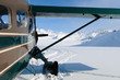 Airplane on glacier in Alaska