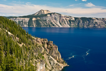 Sticker - Crater Lake and Mount Scott, Crater Lake National Park, Oregon, USA