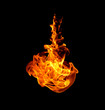 © scenery1 - Fire flames collection isolated  black background
