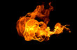 © scenery1 - Fire flames collection isolated  black background