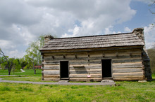 Tennessee, Nashville. The Hermitage, Historic Home And Plantation Of President Andrew Jackson. National Historic Landmark. First Hermitage Cabins, Later Slave Housing.