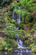 USA, OR, Portland, Portland Japanese Garden Waterfall