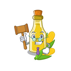 Canvas Print - Judge corn oil in the character shape