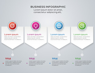 Step infographic template