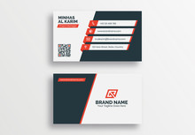 Modern Creative Business Card Template, Developer Designer Visiting Card Design