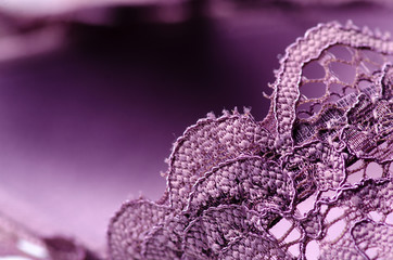 Pink purple lace underwear texture macro blur background