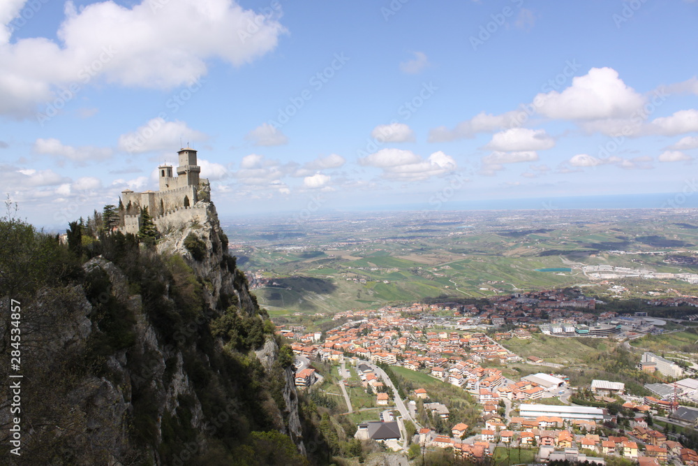 Obraz na płótnie San Marino. Fortress on Titano mount w salonie