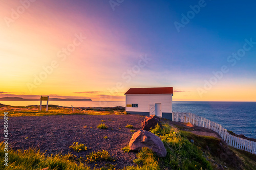 Fotografía View of Cape Spear Lighthouse National Historic Site at Newfoundland Canada duri