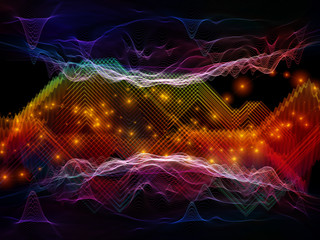 Wall Mural - Layers of Light Wave