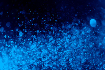 Wall Mural - abstract blue defocused bokeh background