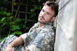 © Tony Marturano - Portrait of attractive male soldier wearing camouflage uniform looking at camera
