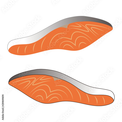鮭の切り身 ベクター イラスト Stock Vector Adobe Stock 鮭の切り身 ベクター イラスト Stock Vector Adobe Stock