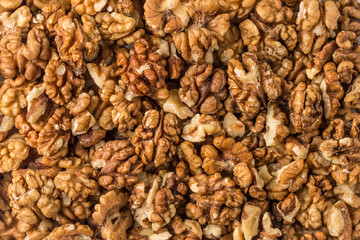 Background of walnuts