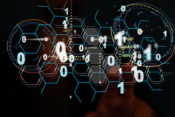 Software, web development, programming concept. Abstract Programming