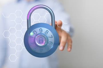 security data code digital in hand