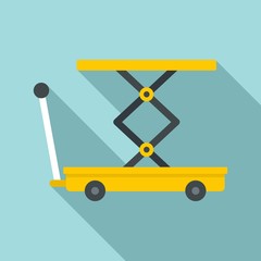 Sticker - Lift cart icon. Flat illustration of lift cart vector icon for web design