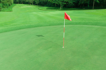 Wall Mural - View of Golf Course with Green and Fairway