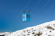 © Ekaterina Kolomeets - Service technical cabin of the cable car lift at the ski resort.
