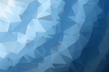 Wall Mural - Blue vector abstract textured polygonal background. Blurry triangle design. Pattern can be used for background.