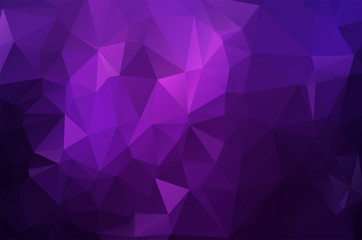 Geometric Purple Polygonal background molecule and communication. Connected lines with dots. Minimalism background. Concept of the science, chemistry, biology, medicine, technology.