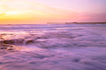 Wall Mural - Creamy Sunset in Ocean Beach, San Diego