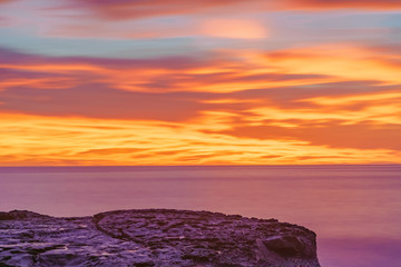 Wall Mural - Abstract Mars Sunset in Ocean Beach, San Diego