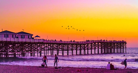 Wall Mural - Crystal Pier in Pacific Beach, San Diego